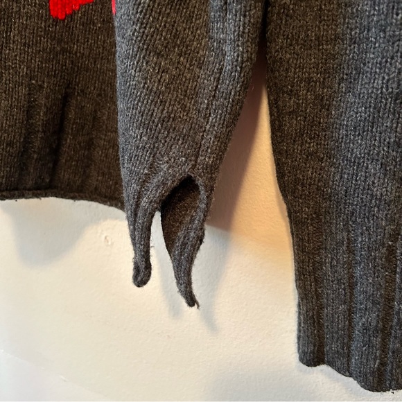 Madewell Starry Night Charcoal Grey Merino Wool Pullover Sweater Small - Picture 6 of 11